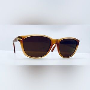 Vintage Visual Scene Brown Oval Sunglasses Frames Only